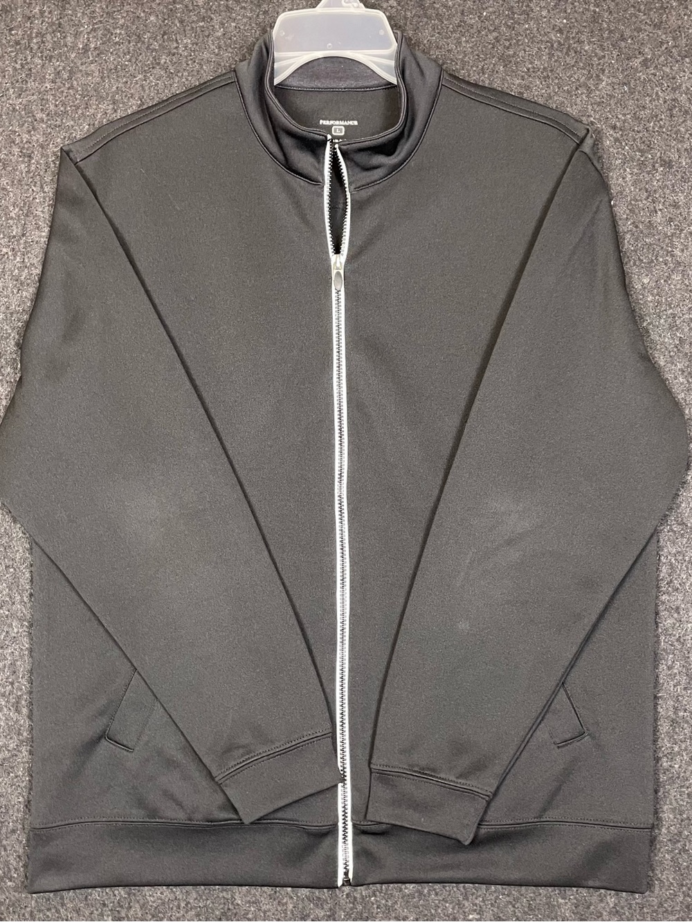 Men's Black Full-Zip Sweater Jacket
